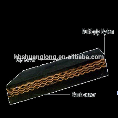 multi ply nylon fabric rubber conveyor belt with 4 plies