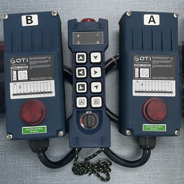 GT-RS08 Industrial Radio Wireless Crane Hoist Remote Control - 8 Channel, One Transmitter Two Receivers