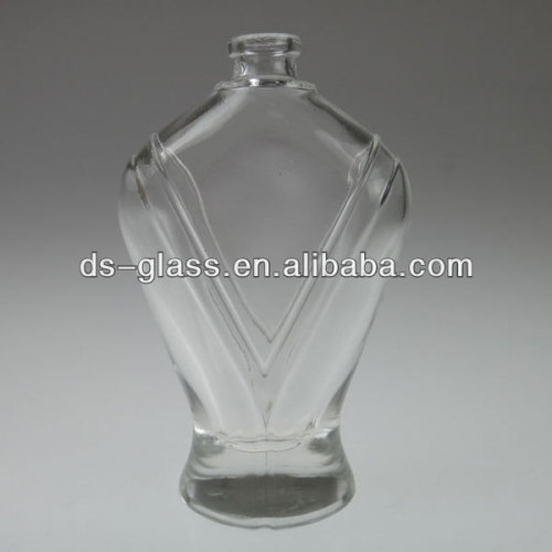 50ml V shaped glass perfume bottle