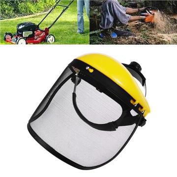 Garden Grass Trimmer Safety Helmet Hat with Full Face Mesh Visor for Logging Brush Cutter Forestry Protection High Quality