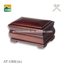 wooden cremation urn