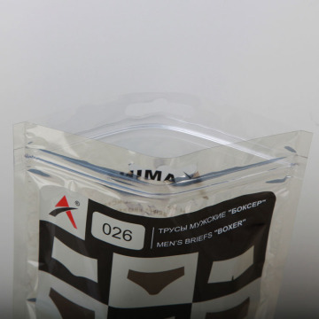 Resealable plastic bag with zipper and window