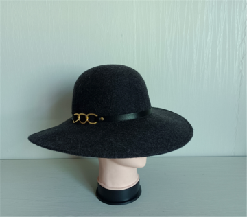 Wide Brim Bowler Wool Felt Floppy Casual Hats