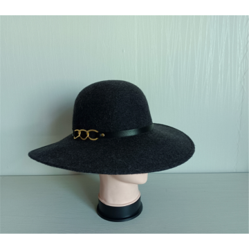 Wide Brim Bowler Wool Felt Floppy Casual Hats