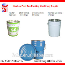 Paint Products Store Tin Plate Conical Open Head Pails Making Machine