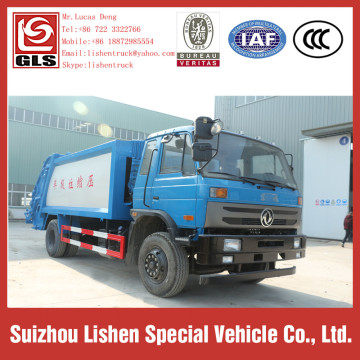 شاحنة القمامة المضغوطة 12 cbm Dongfeng 153