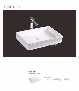 cast stone basin-stone resin countertop basin- long rectangular countertop basin