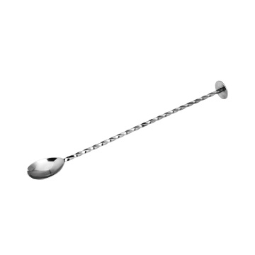stainless steel cocktail stirring spoon