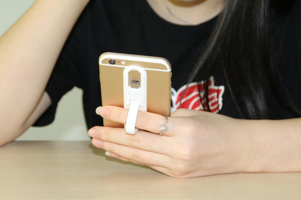 Mobile Phone Accessories Stand Holder, 3 in 1 Cell Phone Charging Holder for Android Micro USB, iPhone and Type-C