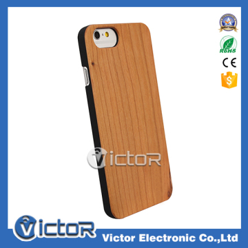 New design case cellphone cover wood case, bamboo mobile phone case for I7