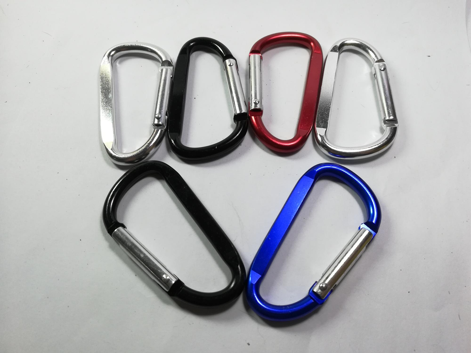 Wholesale Hotsell High-quality Aluminium Alloy Carabiner Keychain Outdoor Hook Backpack Buckle Keychain