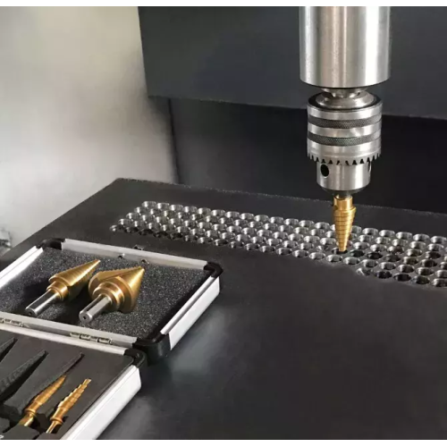 Sıcak satış basamaklı matkap ucu seti OEM 6pcs HSS Titanyum Kaplamalı Adım Matkap Bit Seti Metal için