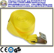 3" winch strap , winch straps with flat hook , truck winch strap