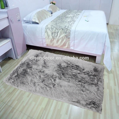 Chinese design gray 100% polyester long pile shaggy carpets