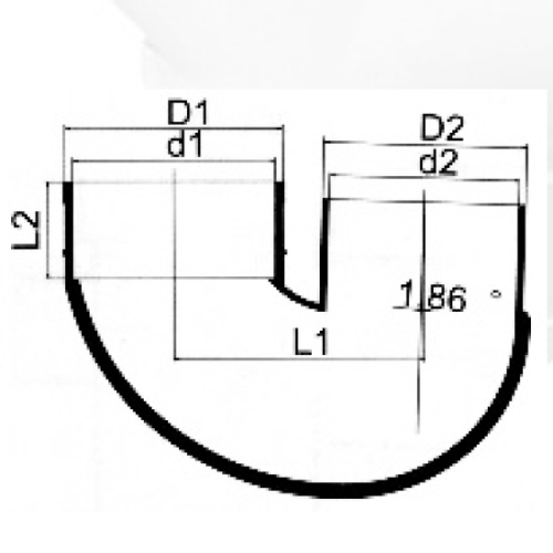 BS5255 / 4514 Дренажный ПВХ, U-образный, серый цвет