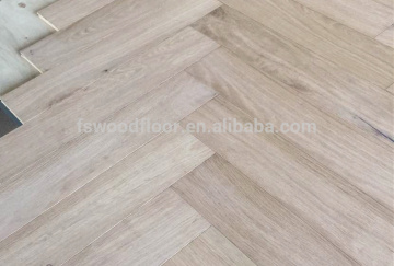 herringbone effect unfinished oak engineered wood flooring