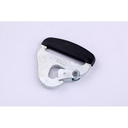 50mm Delta Flat Snap Hook Sliver Metal Zinc Paint