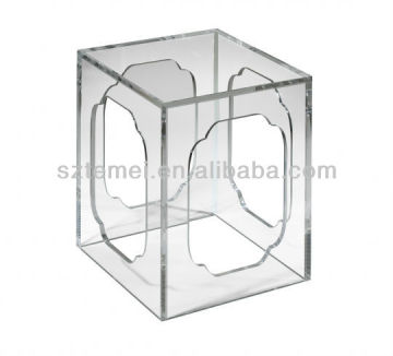 tangiers clear acrylic end table