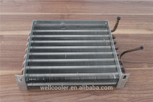 Cu pipe Al.fin evaporator for heat pump