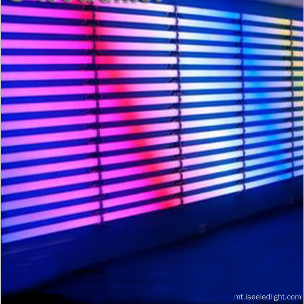 Disco adj LED pixel tubu dekorazzjoni tal-ħajt