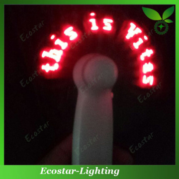 DIY LED Flashing Message Fan