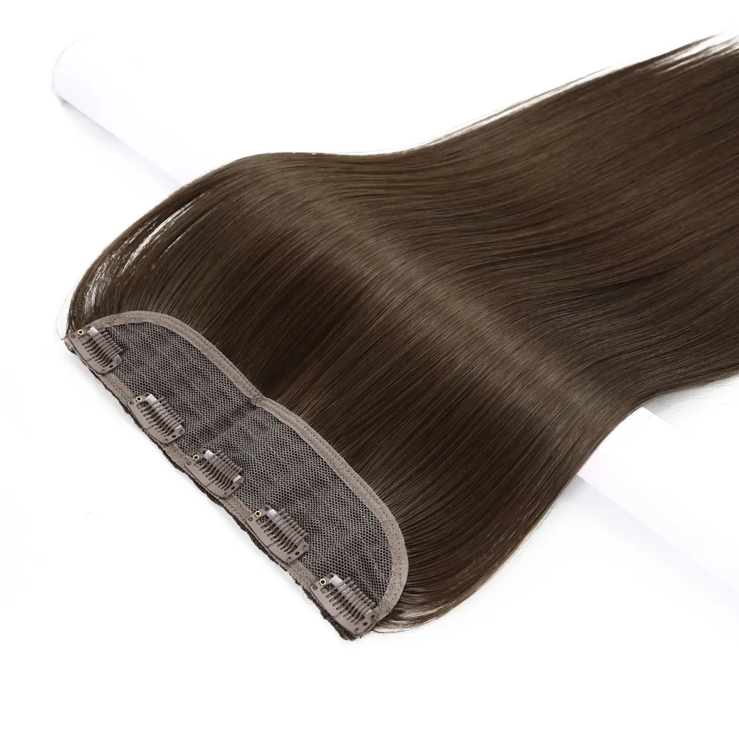 High Quality Ponytail Hair 100% Human Virgin Brazilian Straight Hair Clip Hair Extension Remy Hair