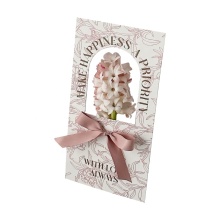 Custom Flower Carrier Holder with Ribbon - Low Portable Bouquet Holder