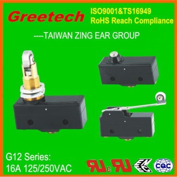 latching micro switch, 16a 250vac micro switches