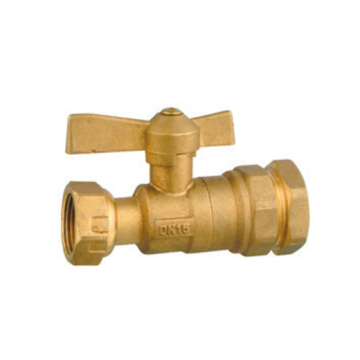 Straight type brass lockable ball valve