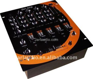 pro dj mixer , 4 stereo channel dj mixer, audio dj mixer