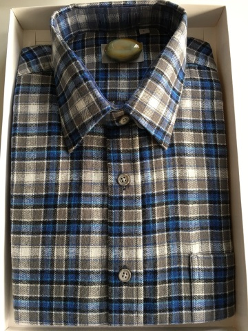 Flannel Cotton Plaid Fabric Business Shirt