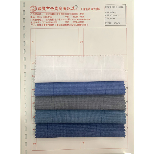 Großhandel Bambus Spandex Plaids Stoff