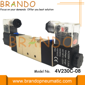 5/3 Way Pneumatic Air Control Valve 4V230C-08