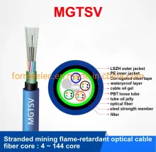 Mgtsv Mining Optical Cable Flame Retardant Stranded 48 Core Fiber Optic Cable