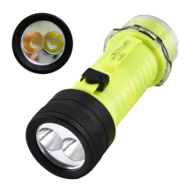 2-in-1 LED Diving Equipment: Rechargeable IP68 Waterproof Diving Torch & Scuba Diving Flashlight