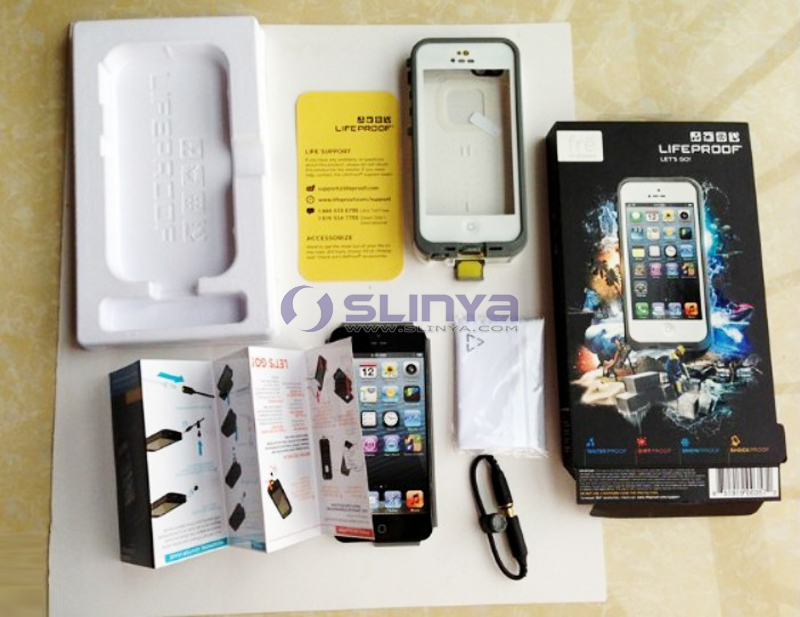 Super Thin Clear Lifeproof Case Cover, Waterproof Case for iPhone 4 4s 5 Samsung S4 (SK-709)