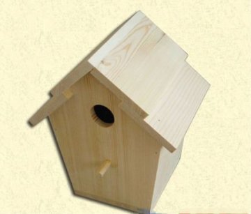 wooden bird house