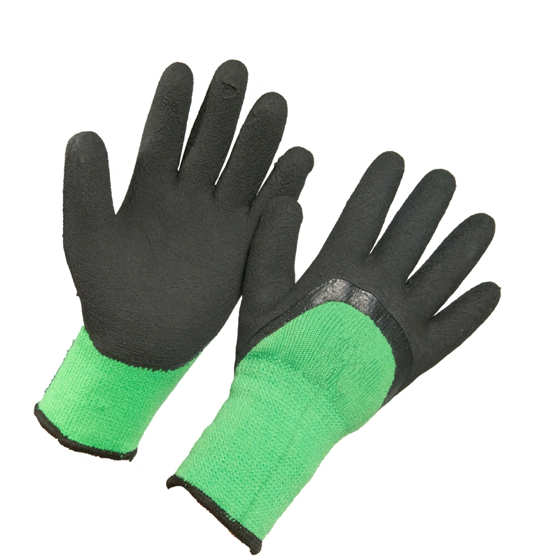 Winter Glove 10 Gauges Thermal Crinkle Latex Coated Work Gloves