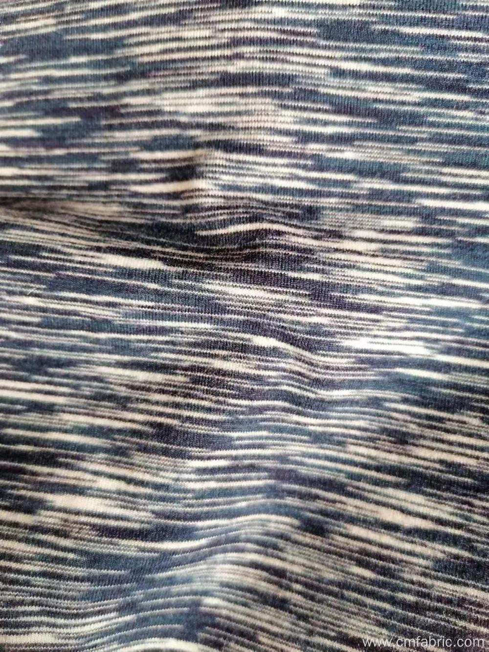 POLYESTER SPANDEX DTY BRUSHED YARN DYED KNITTED FABRIC