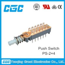 CGC hot selling 12 pins PS-2*4 uni-directional push-button switch