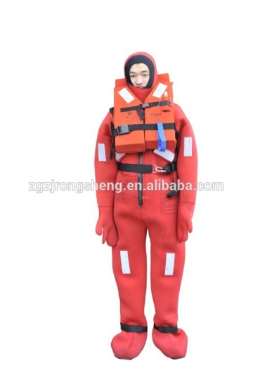 Marine lifesaving insulating immersion suit dry suit