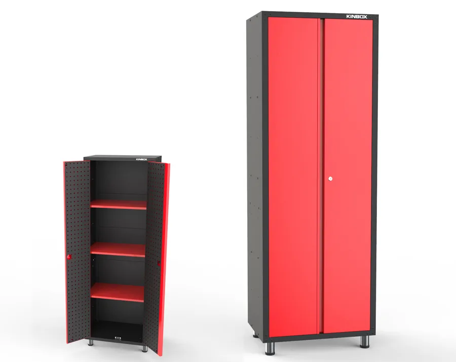 Kinbox 11PCS Hot Selling Tool Garage Storage Cabinet with Door From China