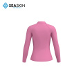 Seaskin Long Sleeve Girl's Pink Diving Wetsuit Jacket