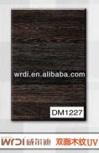 Double side wood grain mdf kitchen cabinet