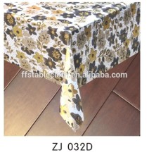 waterproofing vinyl golden printed table cover 130x180cm