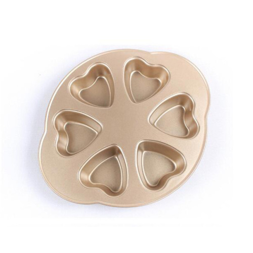 6 Cavity Heart shaped Muffin Cupcake Pan