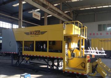 Without chassis micro surfacing paver