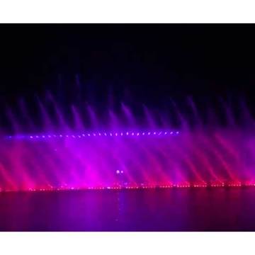 Sparkling water musical fountain