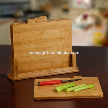 Bamboo Index Cutting Boards- All Natural Chopping Board with 4 Index Tabs