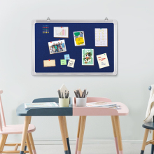 Aluminium Frame Wall-Mounted Fabric Bulletin Board
